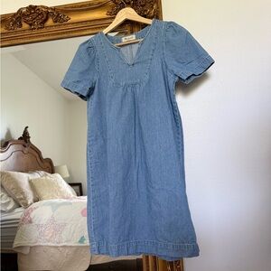 Madewell Popover Swing Denim Dress